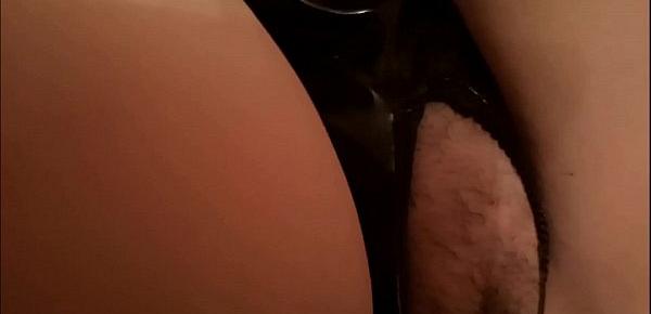  LatexPVCLeather Outfits - Big Ass MILF Has Her Bubble Butt Oiled, Tight Pussy Fingered Hard, Thick Ass Plugged And Thumbed And Cums Until She Can Take No More. Real Homemade Amateur Porn Pov Hardcore Couple